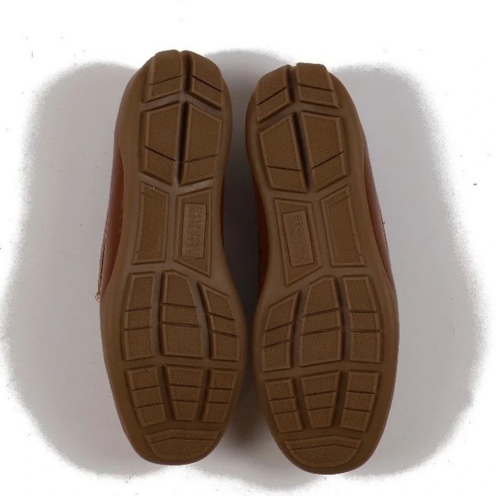 Kenneth Cole Reaction Jason Venetian Loafer Cognac Brown Kids Size 1 NWT